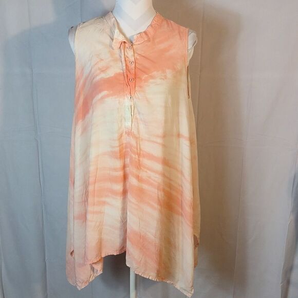 Johnny Was Asymmetrical Tunic Top - Picture 7 of 7